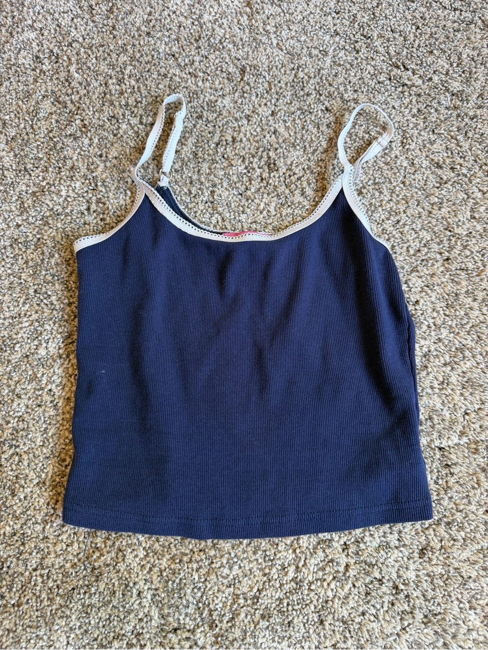 EDIKTED Franky Ribbed Contrast Tank Top